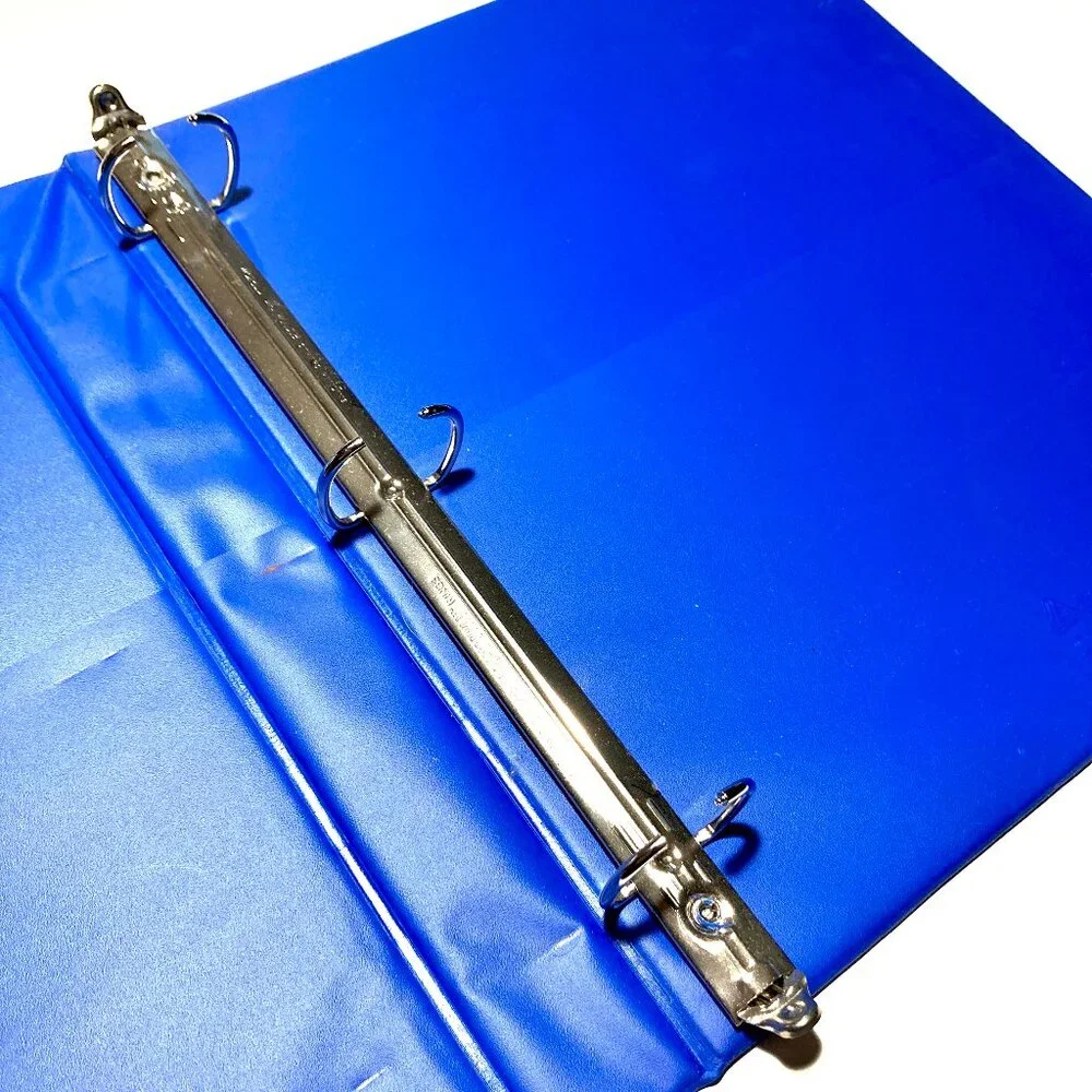 3 Avery Dennison 3-Ring Binders with filler paper AND ACCO 3-Hole Puncher